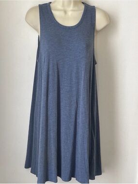 Womens Madewell Blue High Point Tank Swing Dress  Size L
